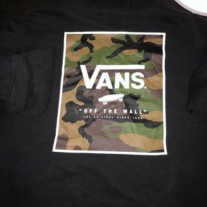 Vans Print Box Black & Camo Hoodie